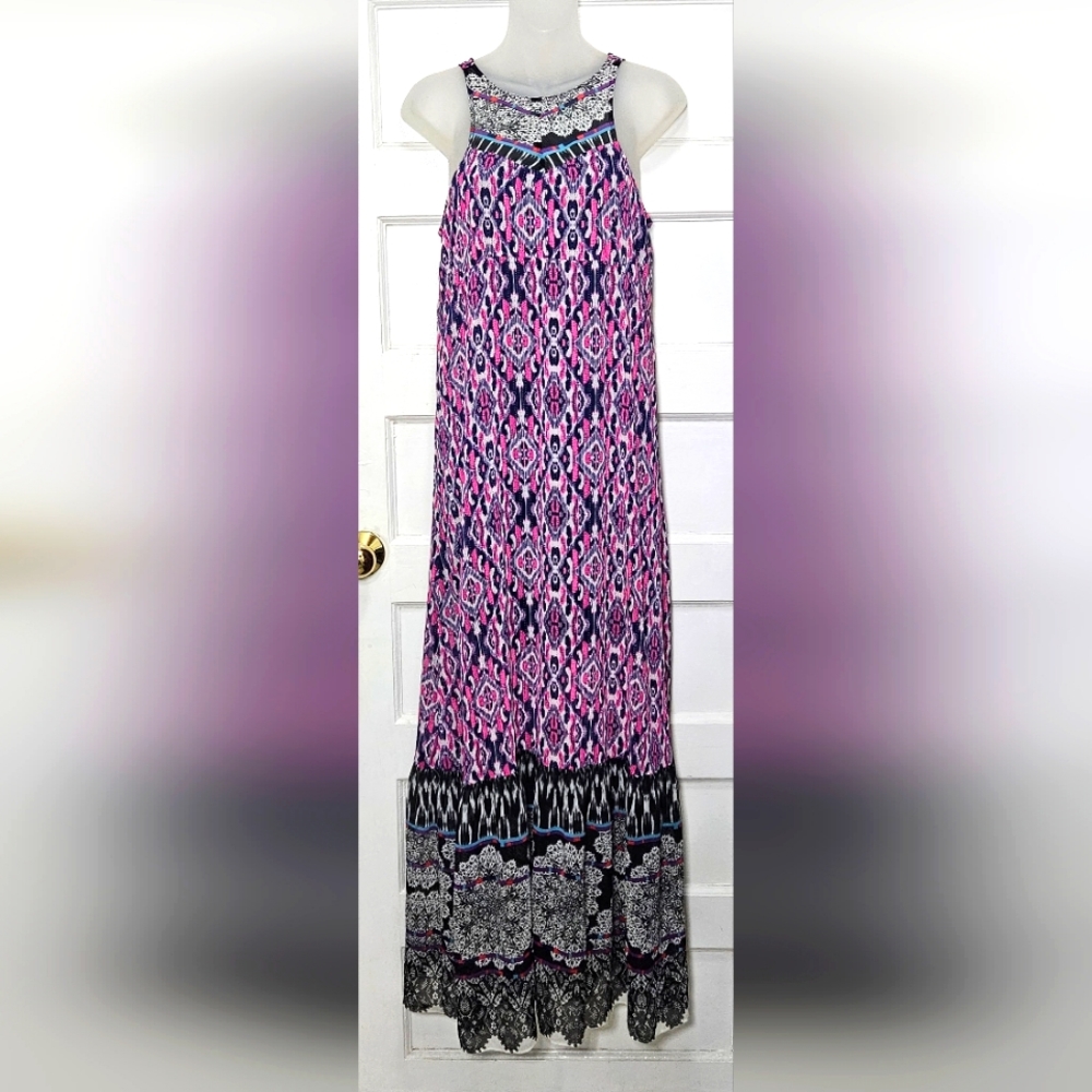 Express Boho Multi-coloured Maxi Tank Dress Size XS